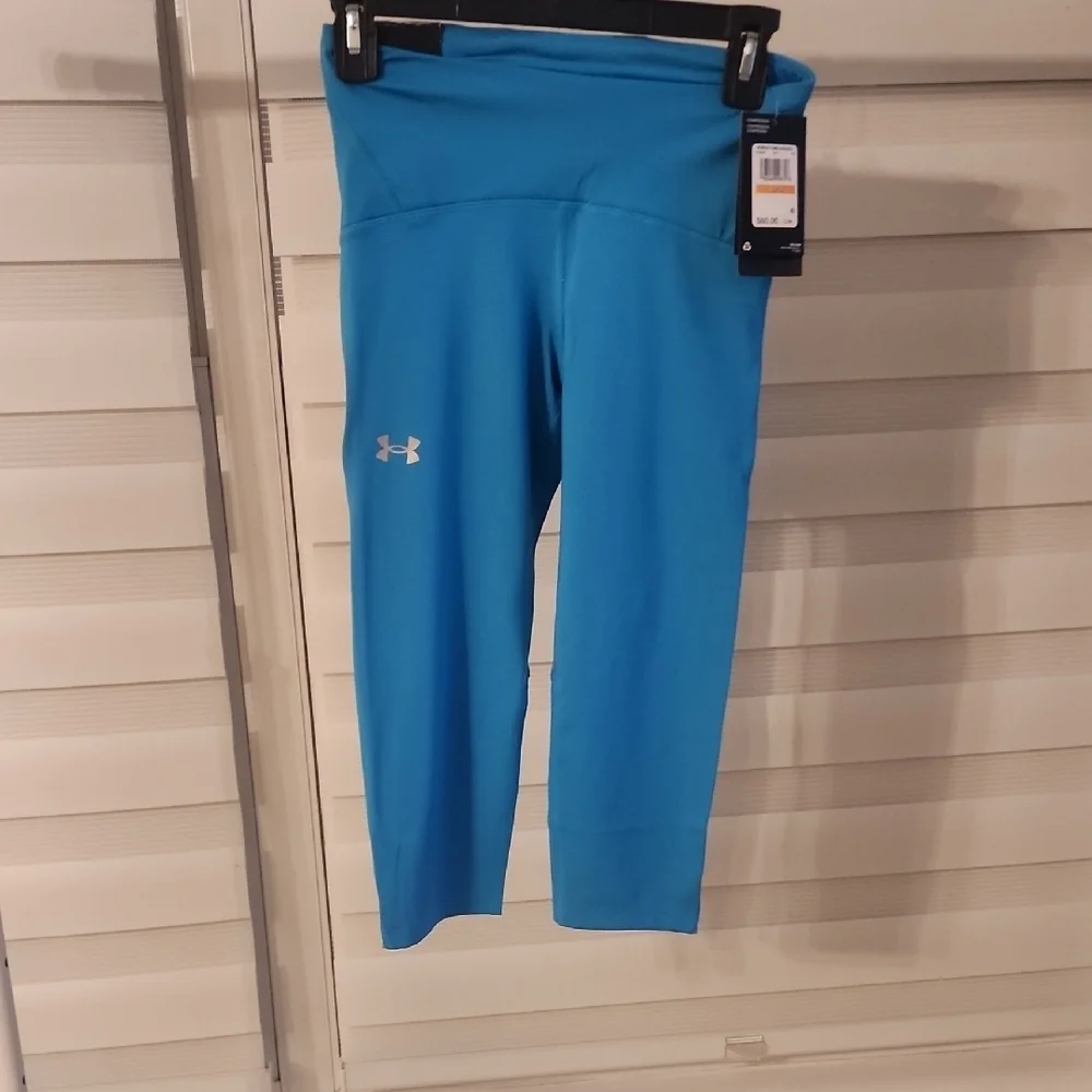 Under Armour Light Blue Compression Leggings Size S